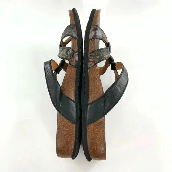 Think womens sandals size 12 43 multicolored floral toe ring - Picture 9 of 15